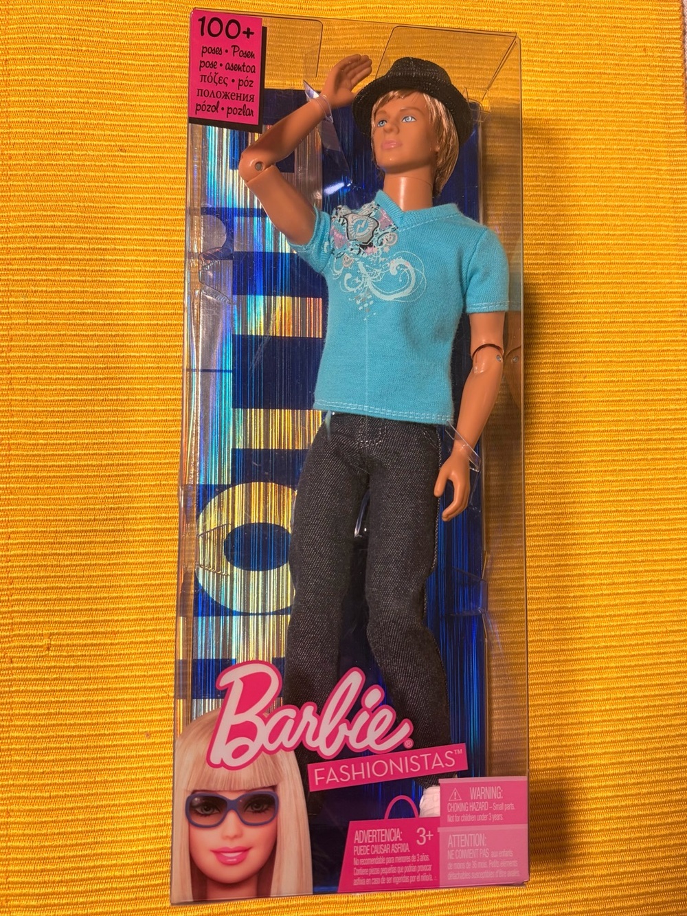 BNIB Barbie Fashionistas Ken Hottie/Cutie Doll 2009 Mattel T3188(HOTTIE VERSION)